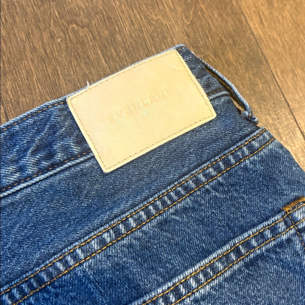 Everlane 100% Organic Cotton Denim, 90’s Cheeky, Size 27, Deep Atlantic Wash - Picture 9 of 9